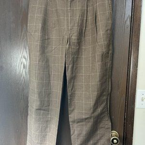 De Bonne Facture Wool/Linen 2-Pleat Pants - Size 52 (US 35)